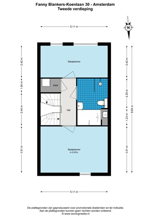 Floor plan - Fanny Blankers-Koenlaan 30, 1061 MG Amsterdam 